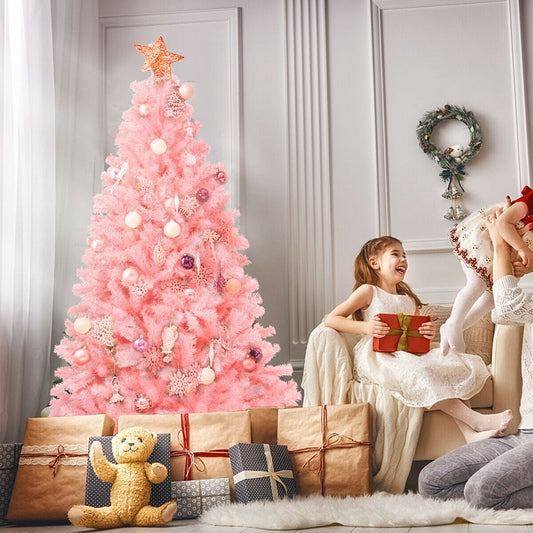 Arbre de Noël artificiel rose 183 cm