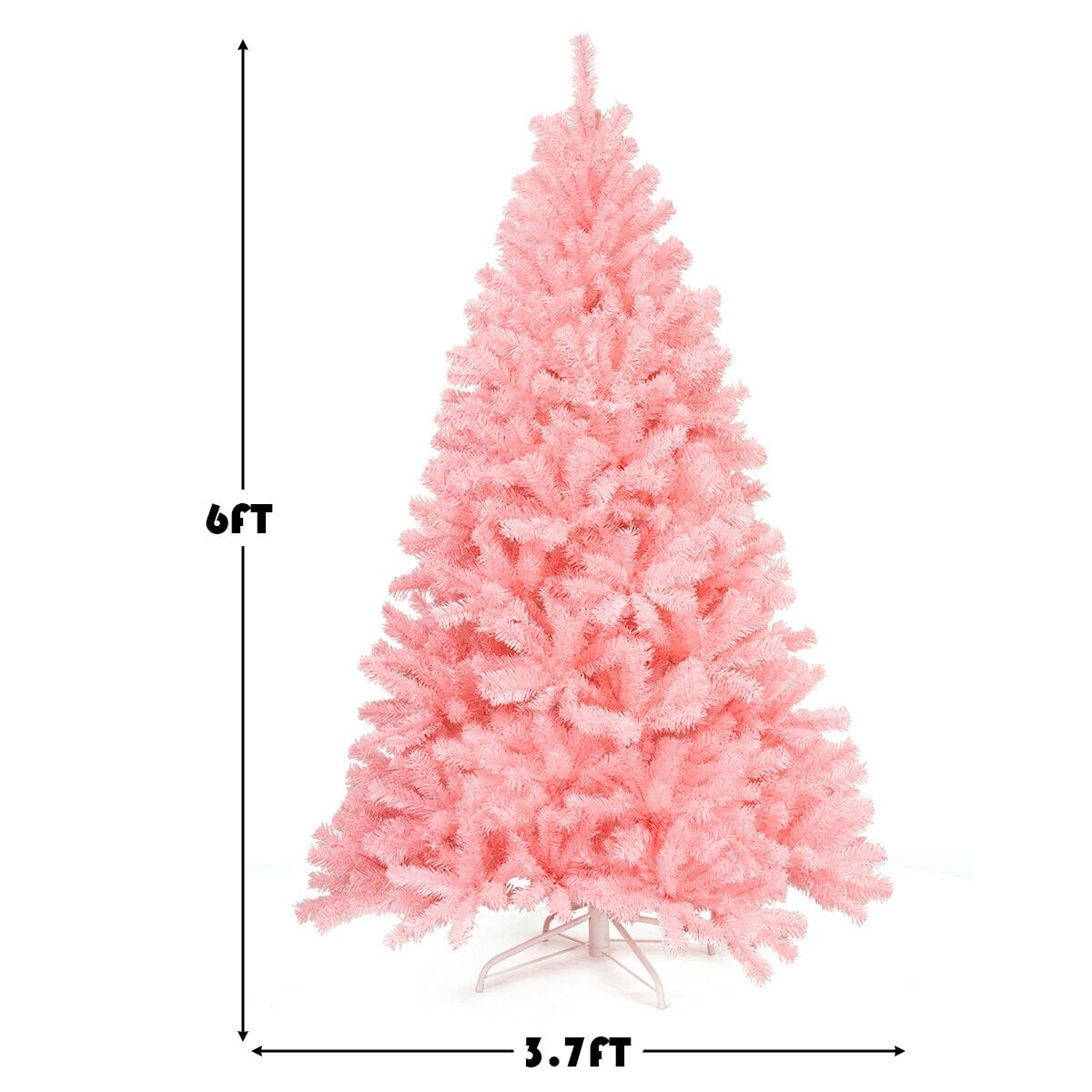 Arbre de Noël artificiel rose 183 cm