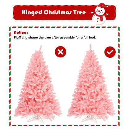 Arbre de Noël artificiel rose 183 cm
