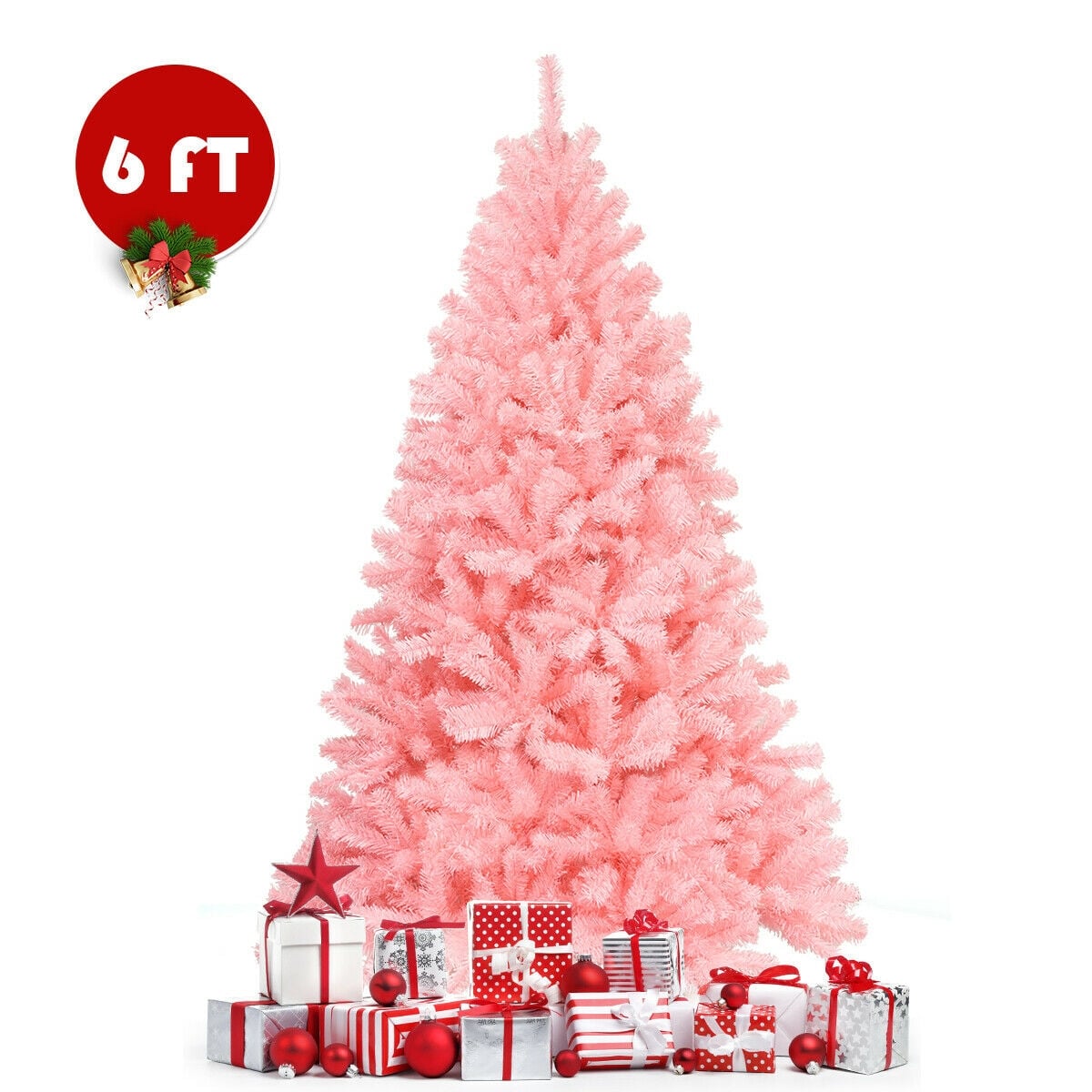 Arbre de Noël artificiel rose 183 cm
