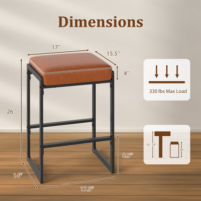 Tabouret de bar 66 cm — Lot de 4