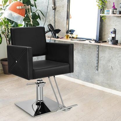 Chaise de salon de coiffure hydraulique pivotante