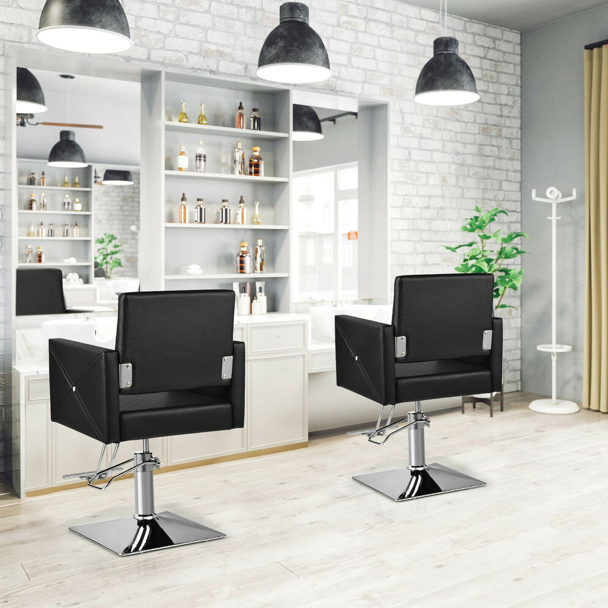 Chaise de salon de coiffure hydraulique pivotante