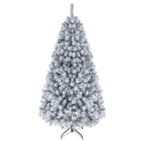 Pre-lit snow flocked artificial Christmas tree