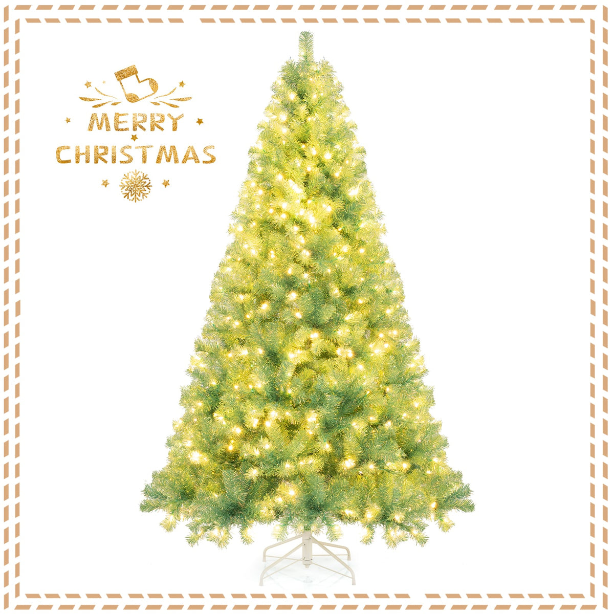 Arbre de Noël artificiel pré-éclairé décoratif