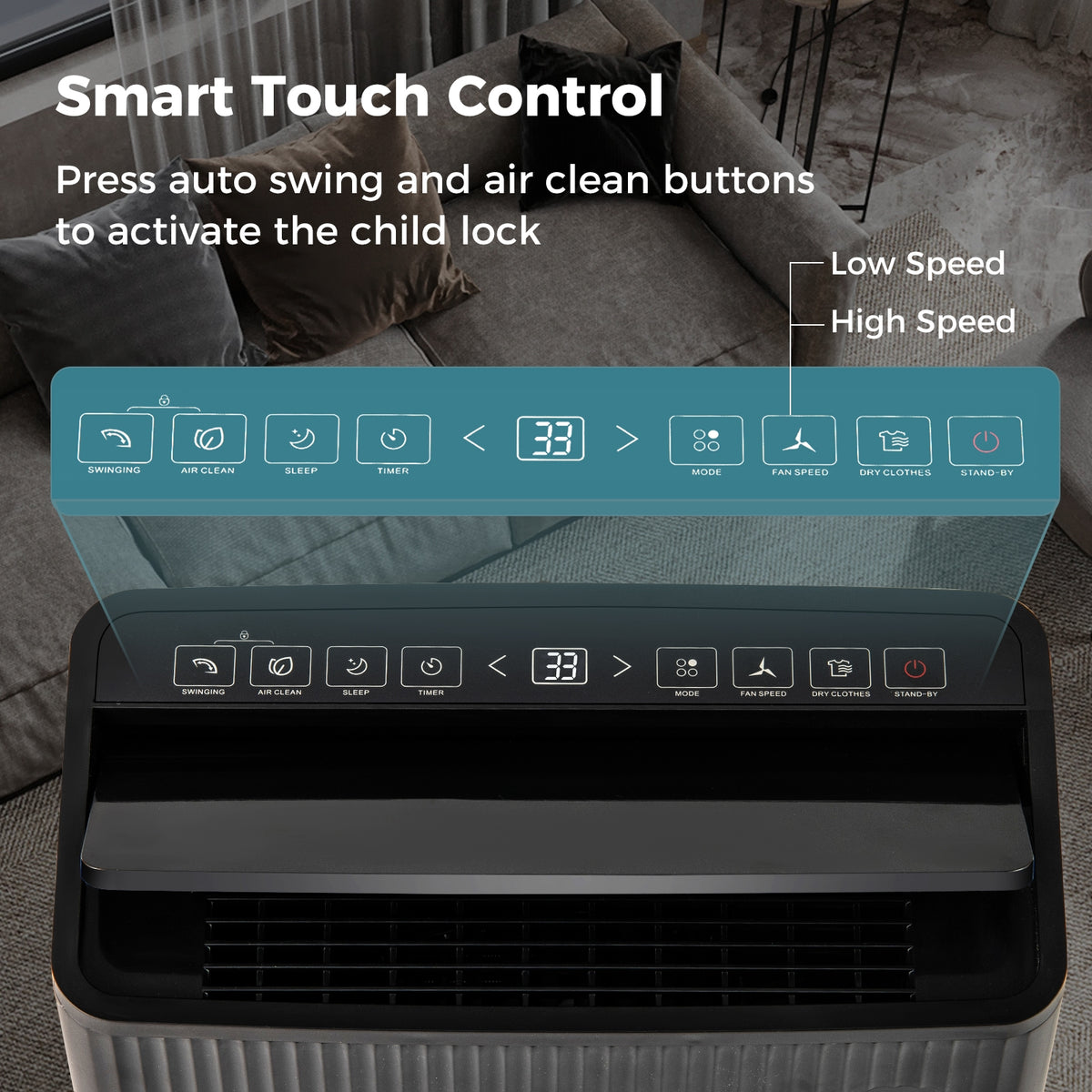 Déshumidificateur intelligent 27 L pour sous-sol