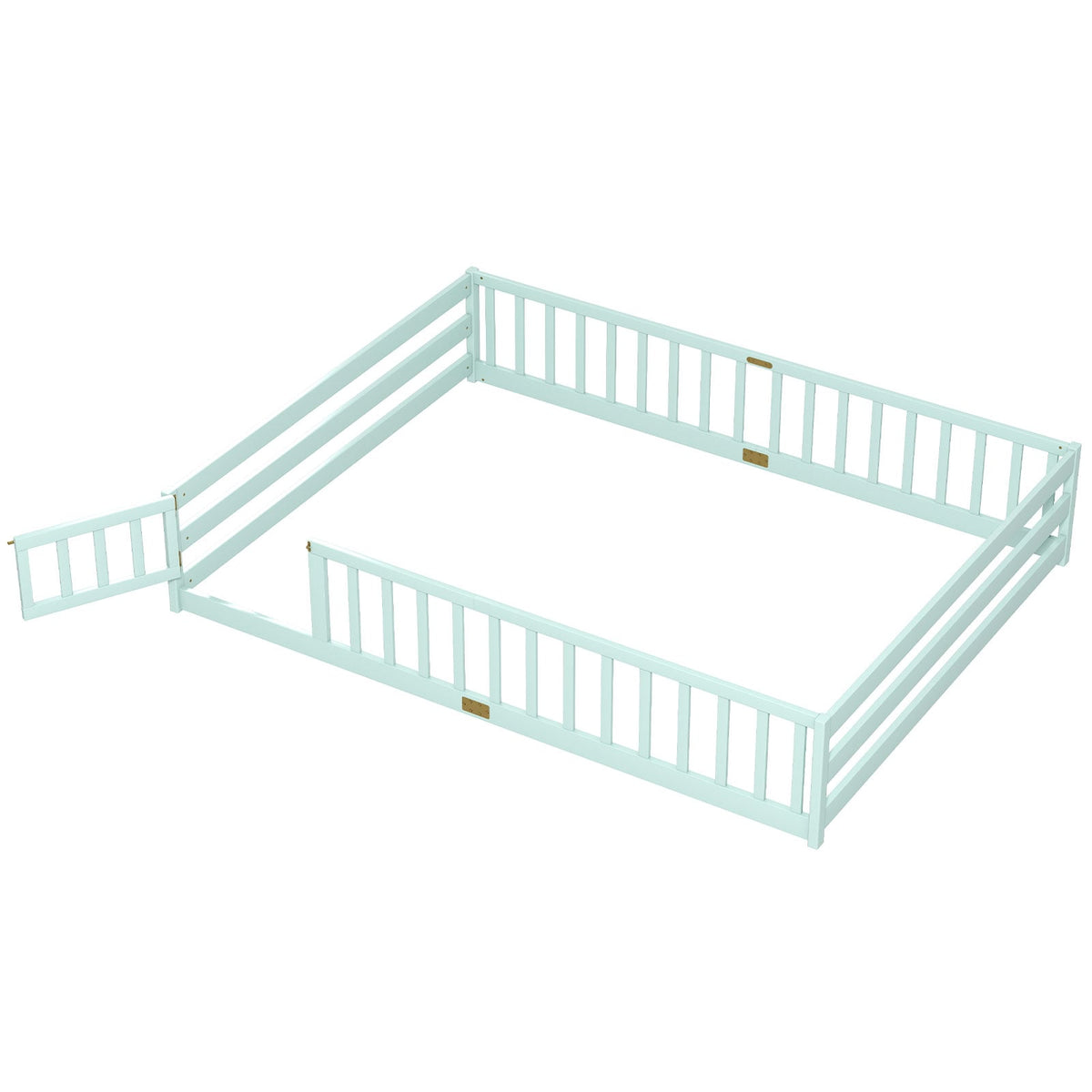 Lit de sol Montessori pour enfants avec barrière
