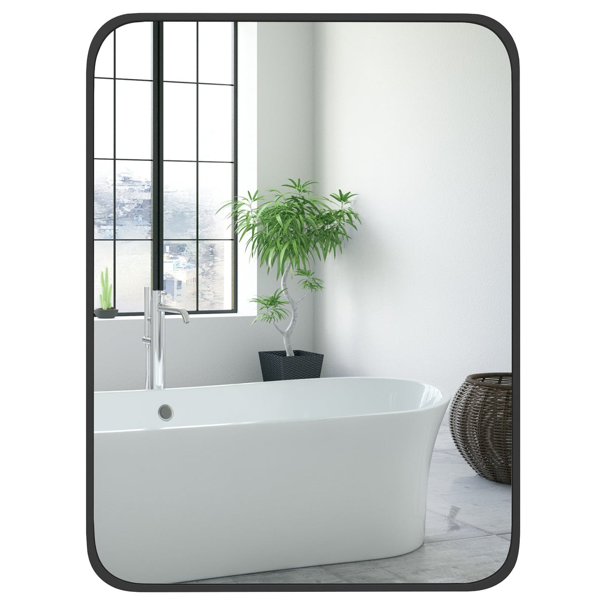 Miroir mural rectangulaire minimaliste