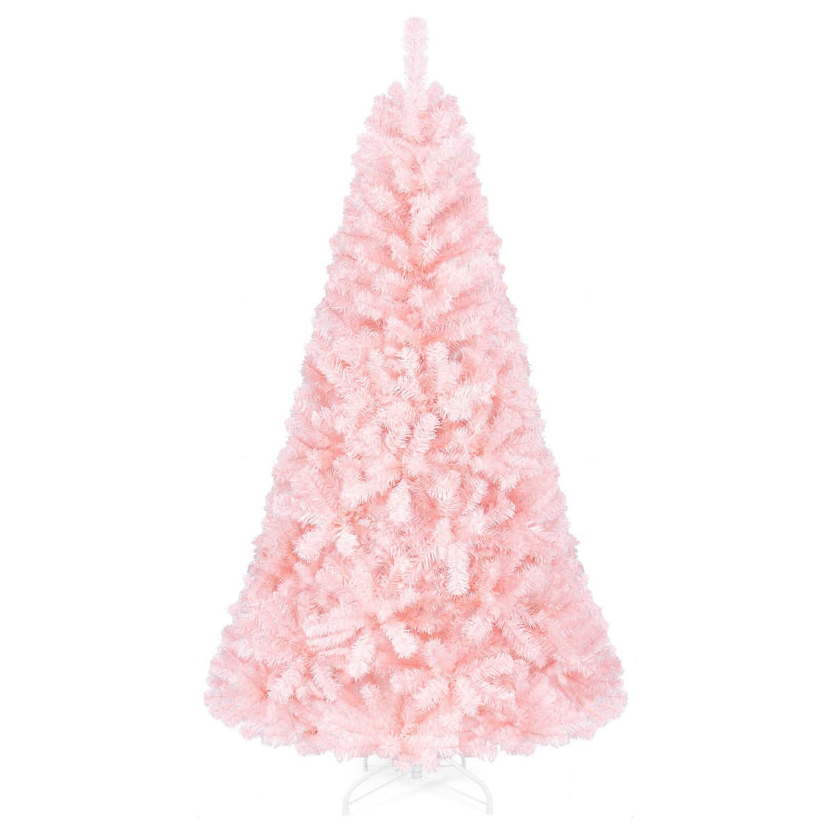 Arbre de Noël artificiel rose et feuillu