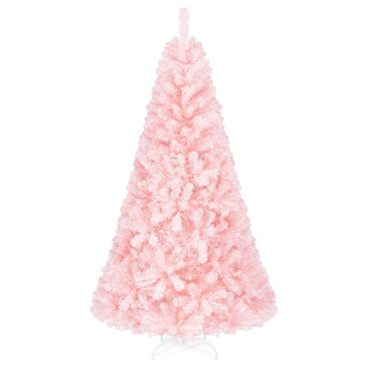 Arbre de Noël artificiel rose et feuillu