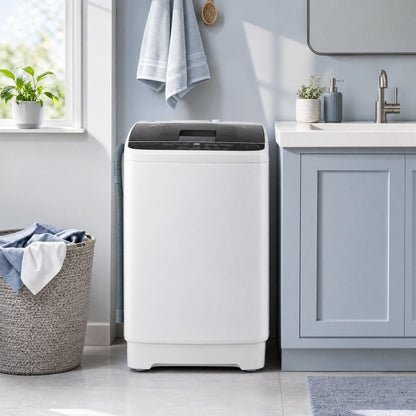 Laveuse automatique compacte avec pompe de vidange intégrée