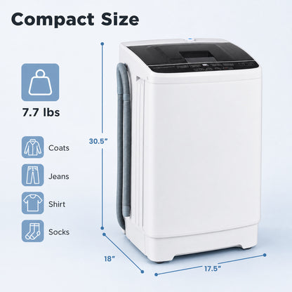 Laveuse automatique compacte avec pompe de vidange intégrée
