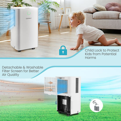 Déshumidificateur intelligent 15 L avec minuterie 24 h