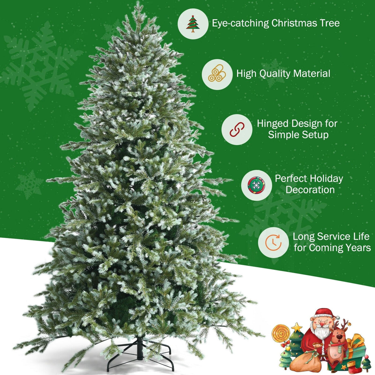 Arbre de Noël artificiel en épicéa 244 cm