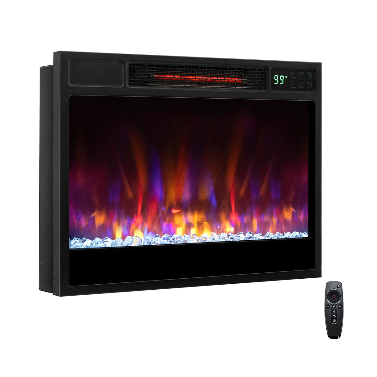 Foyer électrique encastrable 58 cm 1500W