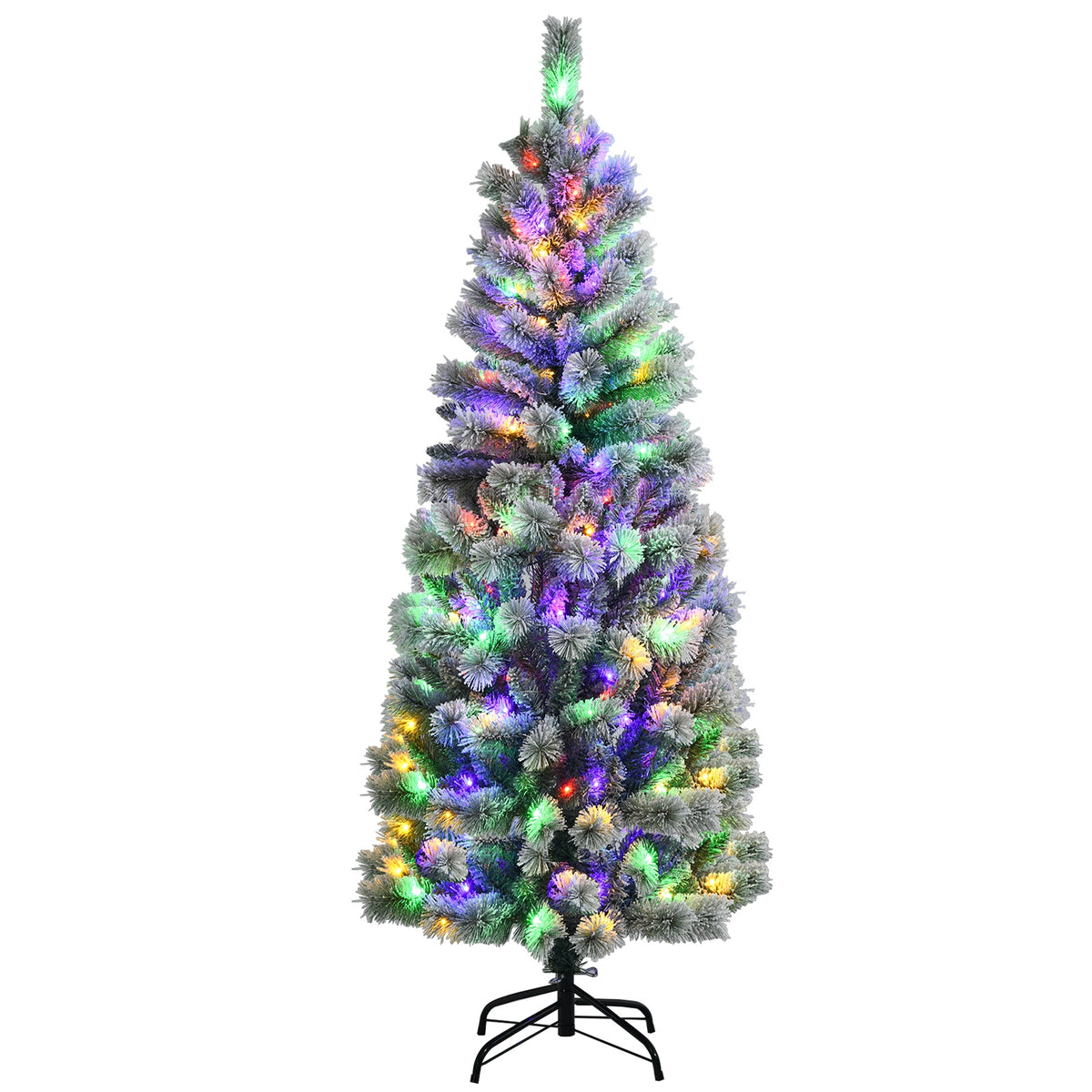 Arbre de Noël artificiel enneigé pré-éclairé 229 cm