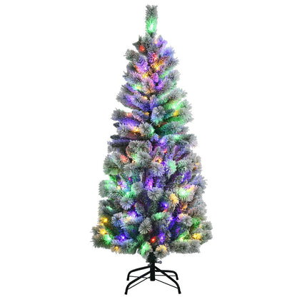 Arbre de Noël artificiel enneigé pré-éclairé 229 cm