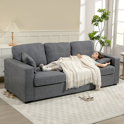 Modern 3-Seater Upholstered Living Room Sofa