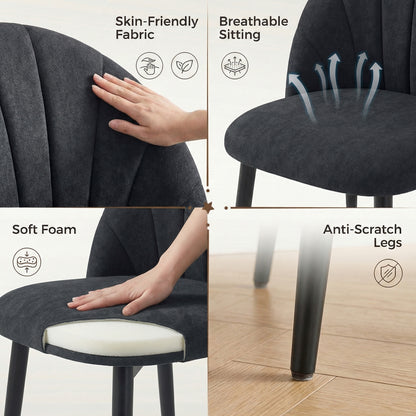 Dining chairs upholstered set of 4