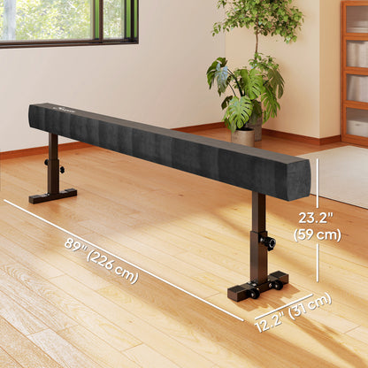 226 cm Adjustable Balance Beam with Wheels