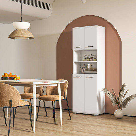 Freestanding Bathroom Cabinet with Open Shelves