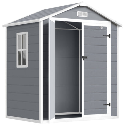 Plastic Garden Shed with Double Doors and Lock