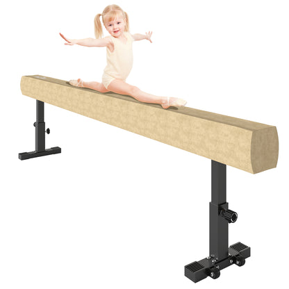 226 cm Adjustable Balance Beam with Wheels
