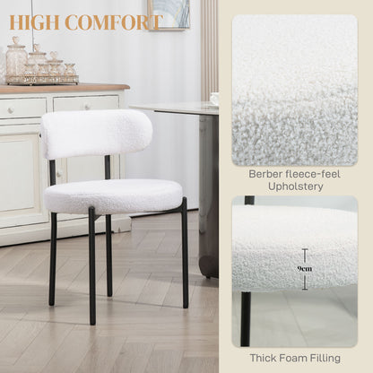Juego de 4 sillas de comedor modernas acolchadas