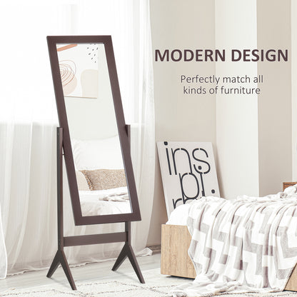 Full length standing mirror with tilt