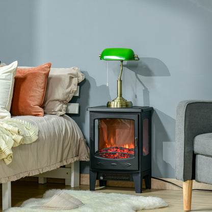 Chimenea eléctrica de pie con efecto de llama realista 750W/1500W
