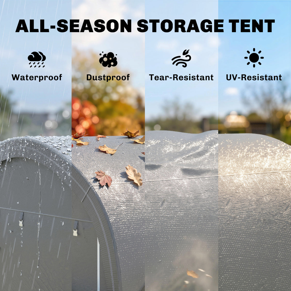 Portable Outdoor Storage Shed 10 ft x 10 ft