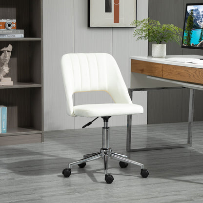 Silla de oficina giratoria de terciopelo con respaldo de concha