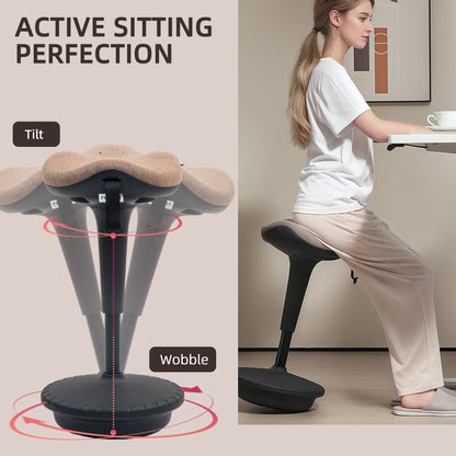 Ergonomic adjustable standing desk stool