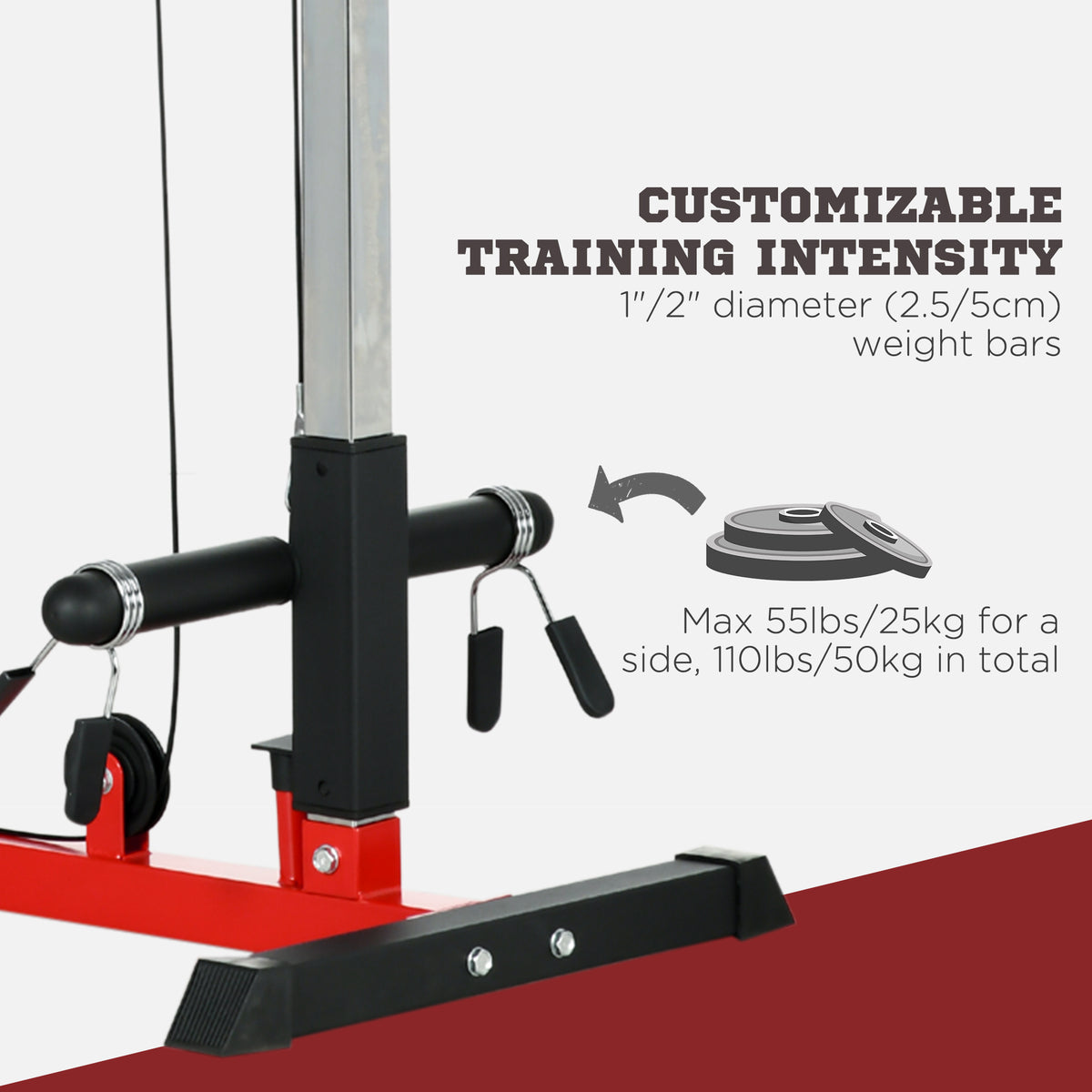 Máquina de remo dorsal para musculación en casa