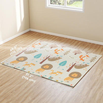 Alfombra de juegos plegable de doble cara para bebé