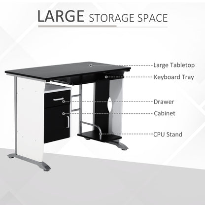 Modern computer desk with storage