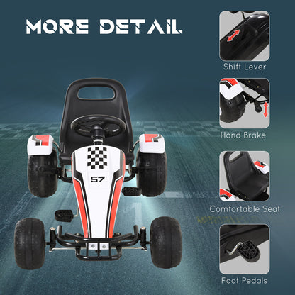 Kids pedal go kart racing style