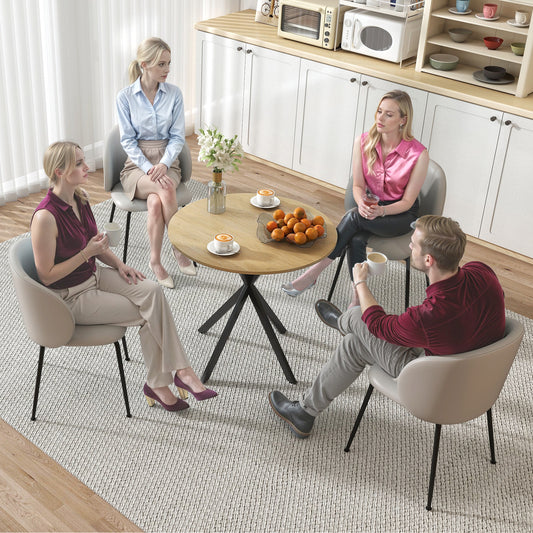 Industrial Round Dining Table 80 cm