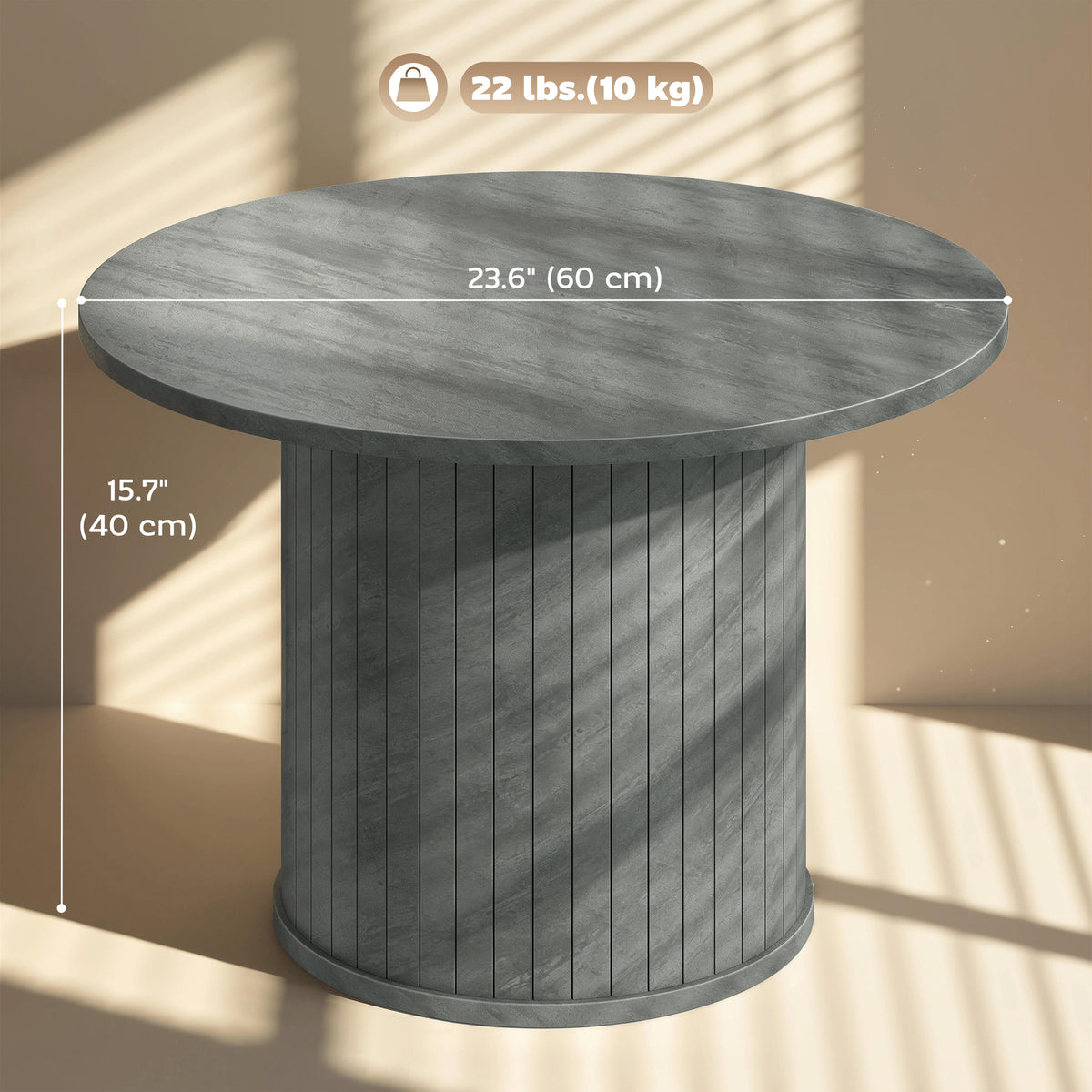 Modern round coffee table
