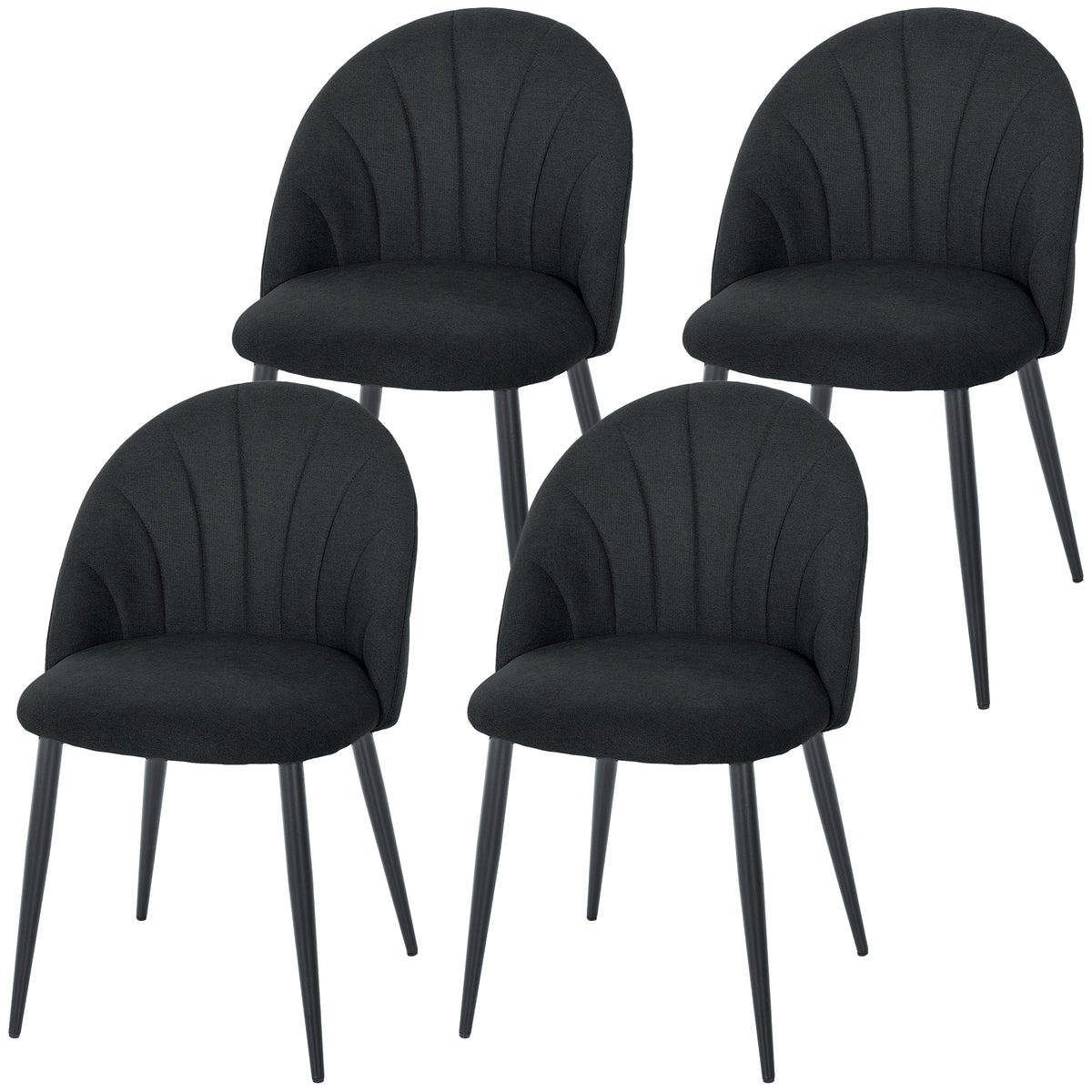 Dining chairs upholstered set of 4