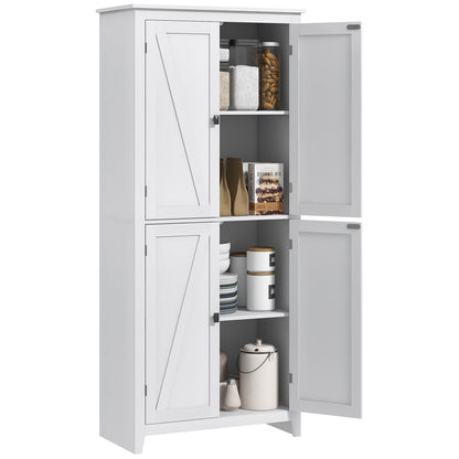 Tall Barn Door Pantry Cabinet 4 Doors