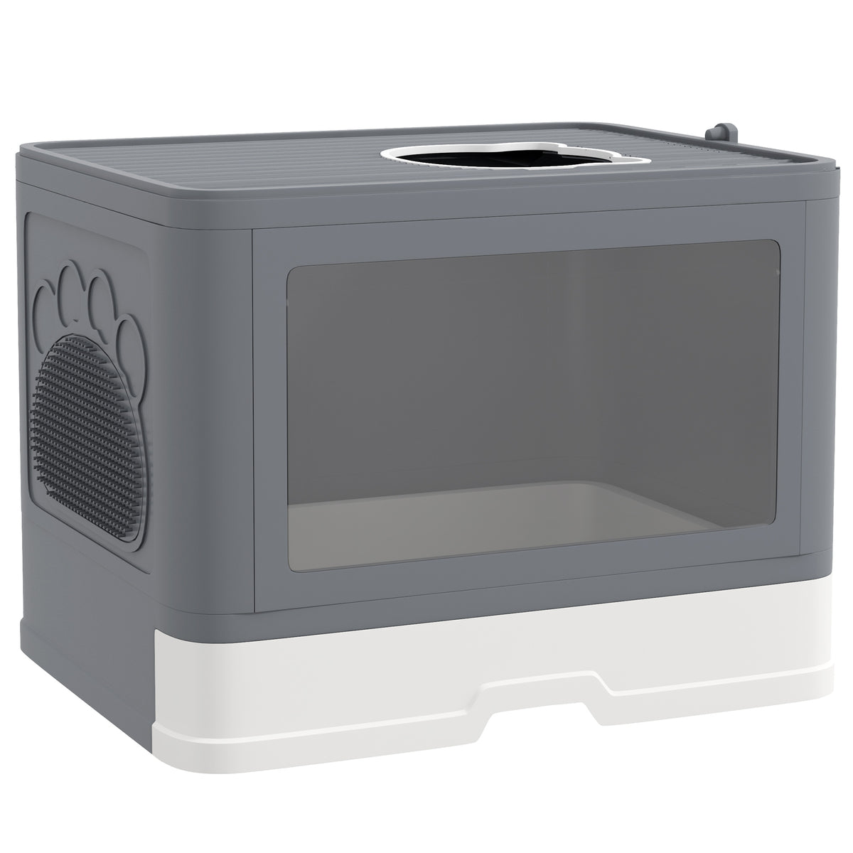 Caja de arena cerrada para gatos