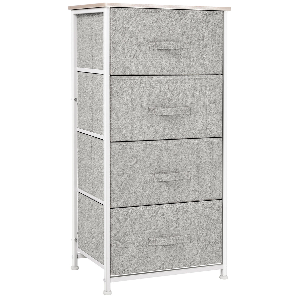 Linen drawer tower storage dresser with 4 drawers