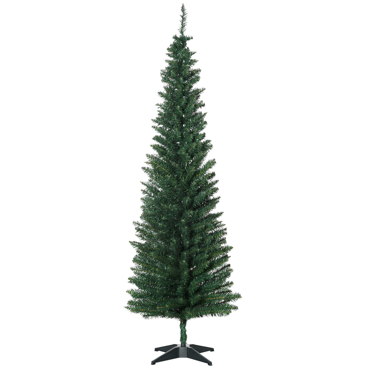 Pino de Navidad artificial delgado estilo lápiz 6 pi