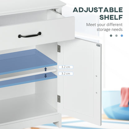 Bathroom floor cabinet with drawer