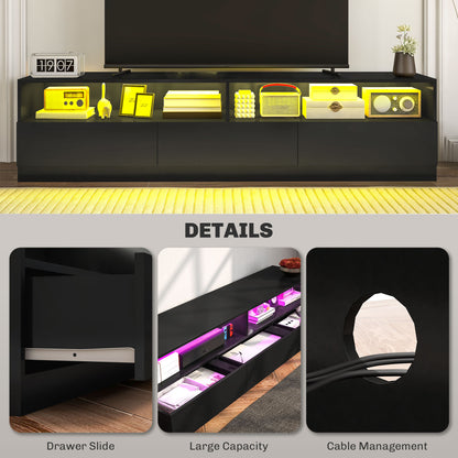 LED TV Stand High Gloss for TVs up to 75"