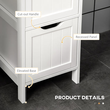Mueble de baño estrecho autoportante con cajones