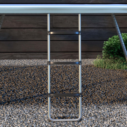 Adjustable Trampoline Ladder 2/3 Steps — Galvanized Steel