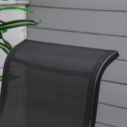 Patio Glider Chair with Breathable Mesh Fabric