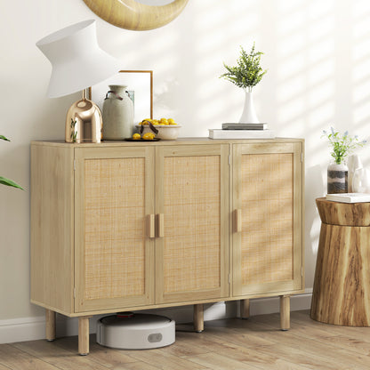 Bohemian rattan sideboard buffet